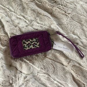 Vera bradley purple wristlet